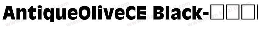 AntiqueOliveCE Black字体转换